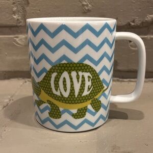 Dansk Love Walking Turtle‎ Coffee Mug Cup White 14 oz